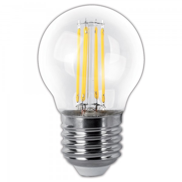 Bomb.led filam.esferica clara e27 4w.ca (caja de 10 unidades)
