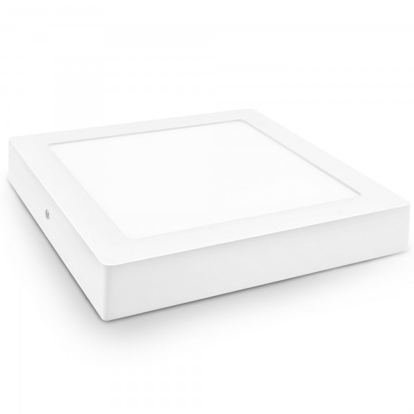 Downlight led superf.cuadr.blanco 18w.ca