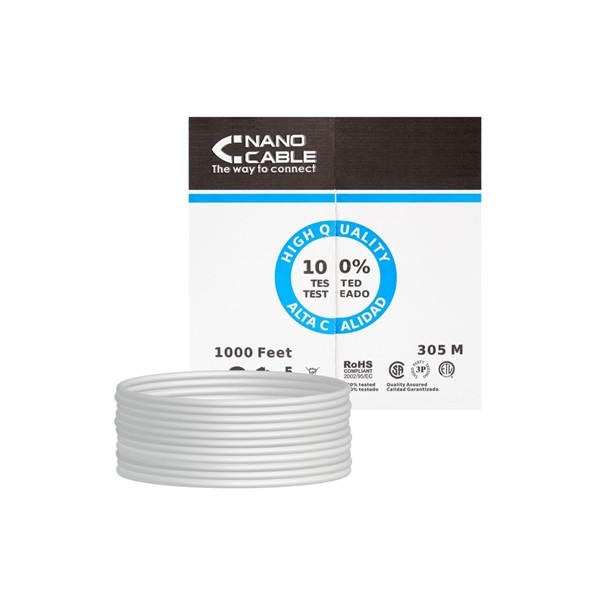 Nanocable bobina  rj45 cat5e utp flexible 305mts