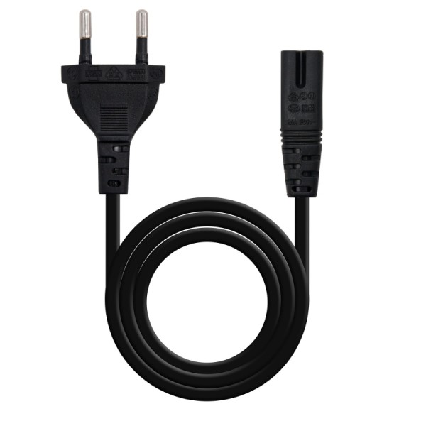 Nanocable cable alim. forma 8 cee7/16/m-c7/h, 1.5m