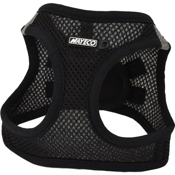 Arnés transpirable negro xxxs 26-30 cm
